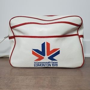 Vintage 11th Commonwealth Games Edmonton 1978 airliner bag